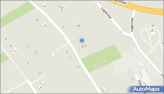 Pilzno, Koprowskiego, 8, mapa Pilzno