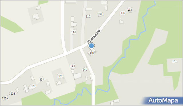 Pilzno, Kościuszki Tadeusza, gen., 139, mapa Pilzno