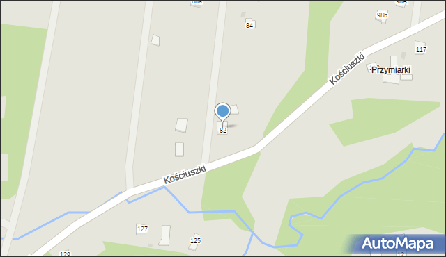 Pilzno, Kościuszki Tadeusza, gen., 84A, mapa Pilzno