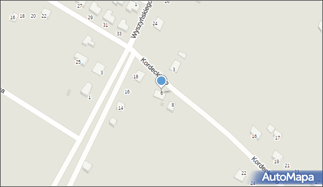Pińczów, Kordeckiego Augustyna, ks., 6, mapa Pińczów