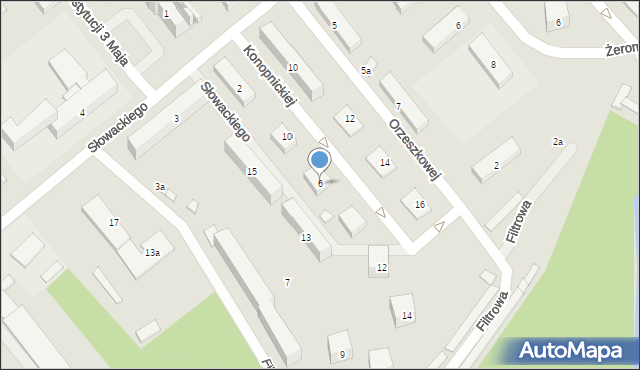 Pionki, Konopnickiej Marii, 6, mapa Pionki