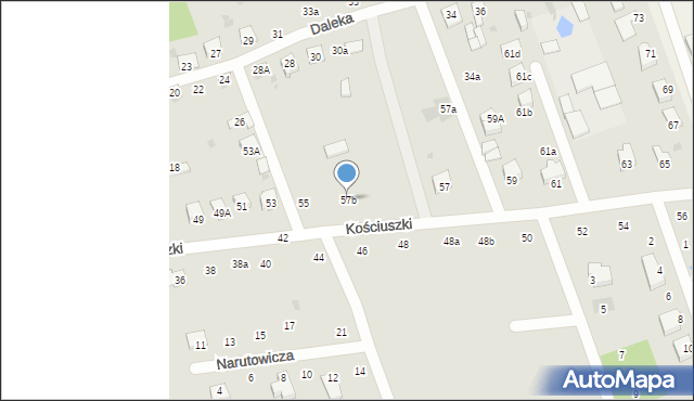 Pionki, Kościuszki Tadeusza, gen., 57b, mapa Pionki