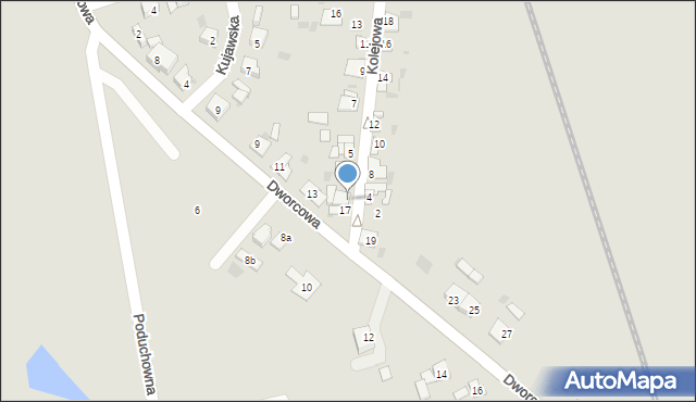 Piotrków Kujawski, Kolejowa, 1, mapa Piotrków Kujawski