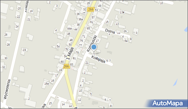 Piotrków Kujawski, Kołłątaja Hugo, 1, mapa Piotrków Kujawski