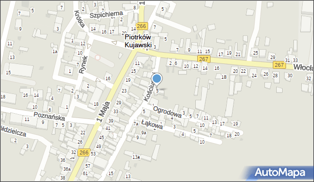 Piotrków Kujawski, Kościuszki Tadeusza, gen., 3, mapa Piotrków Kujawski