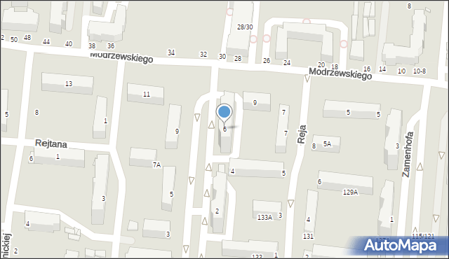 Piotrków Trybunalski, Kołłątaja Hugo, 6, mapa Piotrków Trybunalski