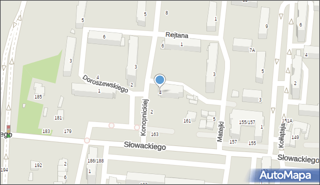 Piotrków Trybunalski, Konopnickiej Marii, 4, mapa Piotrków Trybunalski