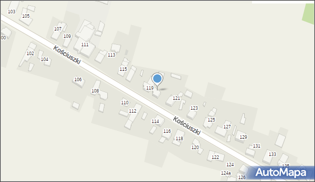Piotrówka, Kościuszki Tadeusza, gen., 119a, mapa Piotrówka