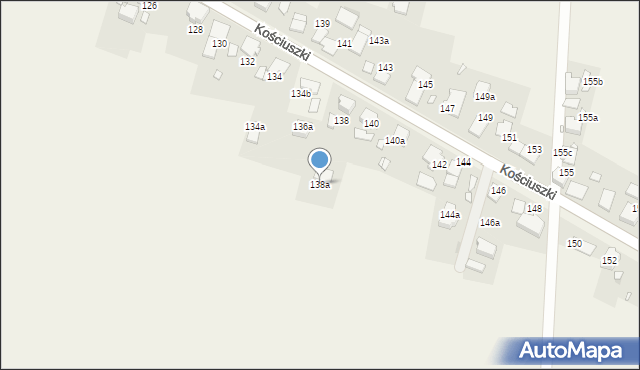 Piotrówka, Kościuszki Tadeusza, gen., 138a, mapa Piotrówka