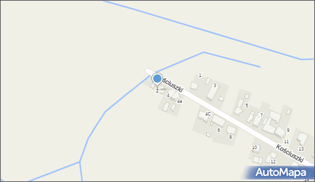 Piotrówka, Kościuszki Tadeusza, gen., 2, mapa Piotrówka