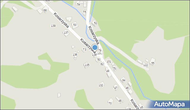 Piwniczna-Zdrój, Kosarzyska, 50, mapa Piwniczna-Zdrój