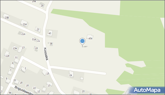 Płaza, Kossaka Juliusza, 38b, mapa Płaza