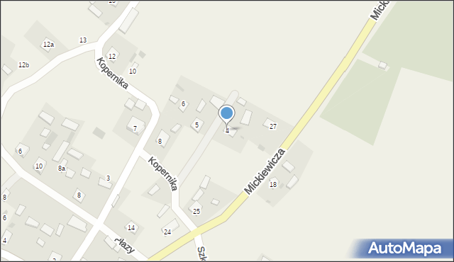 Płazów, Kopernika Mikołaja, 4, mapa Płazów