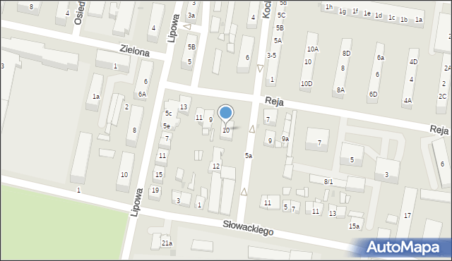 Pleszew, Kochanowskiego Jana, 10, mapa Pleszew