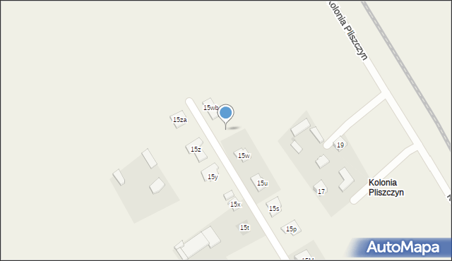 Pliszczyn, Kolonia Pliszczyn, 15wa, mapa Pliszczyn