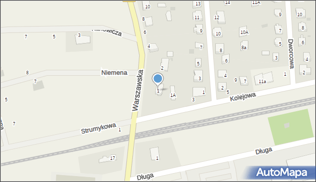 Płochocin, Kolejowa, 1, mapa Płochocin