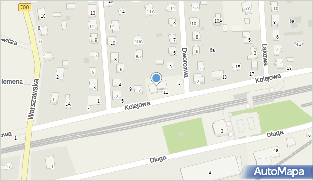 Płochocin, Kolejowa, 11a, mapa Płochocin
