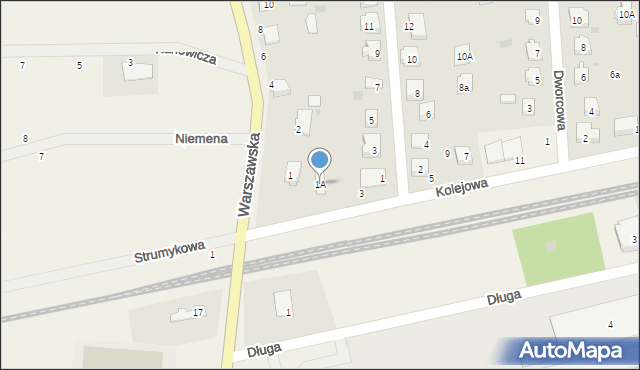 Płochocin, Kolejowa, 1A, mapa Płochocin