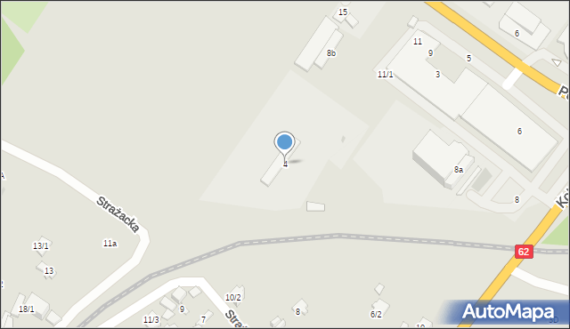 Płock, Kolejowa, 4, mapa Płock