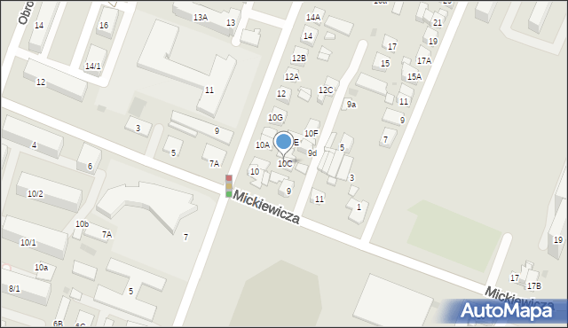 Płock, Kochanowskiego Jana, 10C, mapa Płock