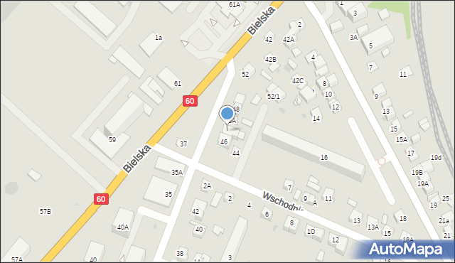 Płock, Kochanowskiego Jana, 46A, mapa Płock