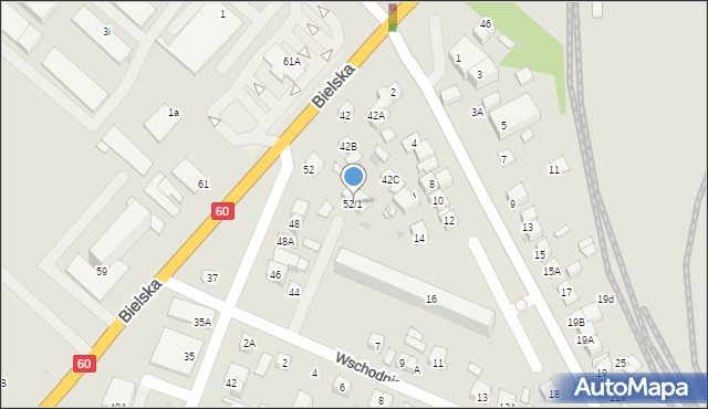 Płock, Kochanowskiego Jana, 52/1, mapa Płock