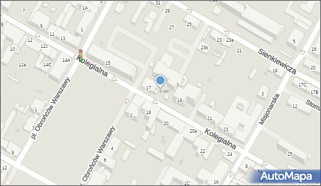 Płock, Kolegialna, 19p, mapa Płock