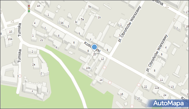 Płock, Kościuszki Tadeusza, gen., 10, mapa Płock