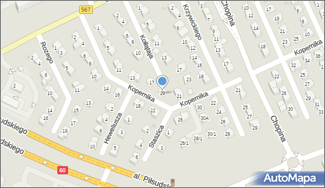Płock, Kopernika Mikołaja, 19, mapa Płock