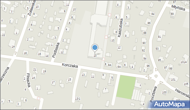 Płock, Korczaka Janusza, 10, mapa Płock