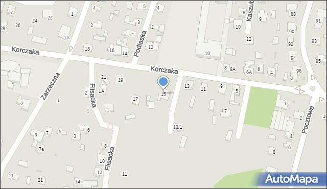 Płock, Korczaka Janusza, 15, mapa Płock