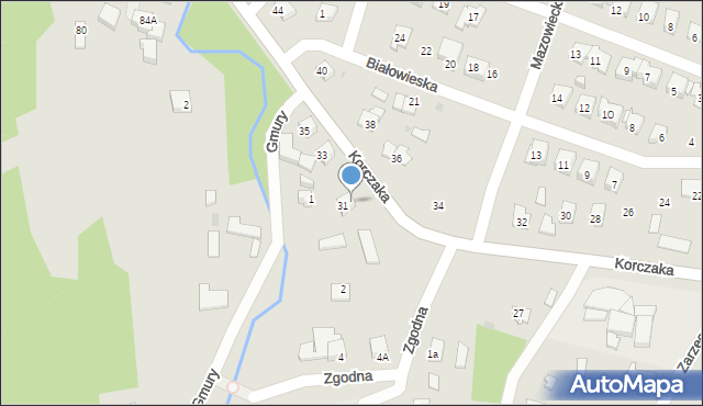 Płock, Korczaka Janusza, 31a, mapa Płock