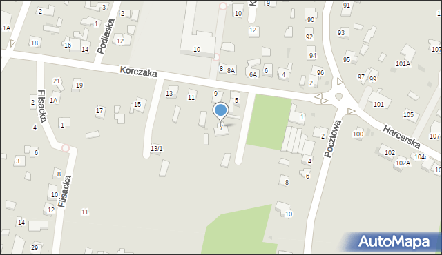 Płock, Korczaka Janusza, 7, mapa Płock