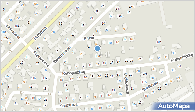 Płońsk, Konopnickiej Marii, 13a, mapa Płońsk