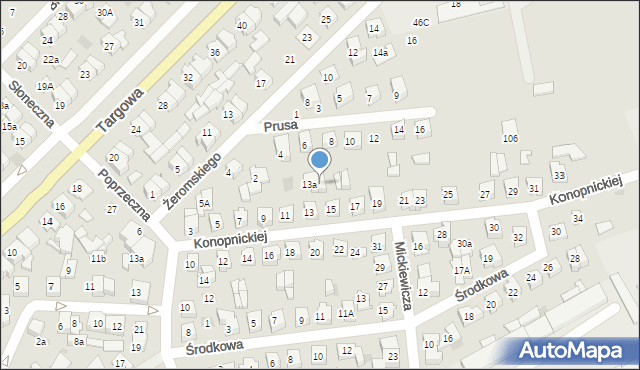 Płońsk, Konopnickiej Marii, 15a, mapa Płońsk