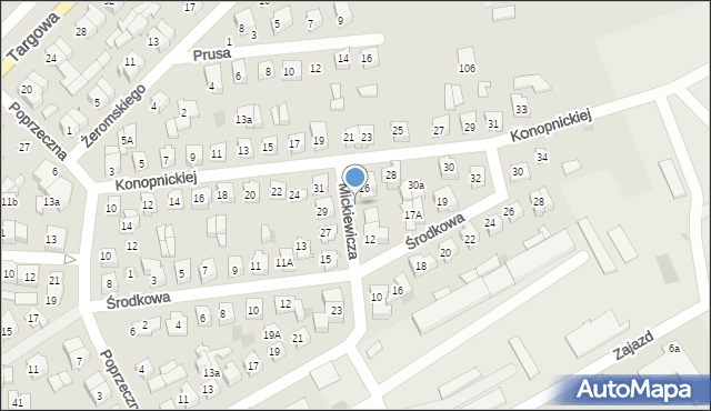 Płońsk, Konopnickiej Marii, 26, mapa Płońsk