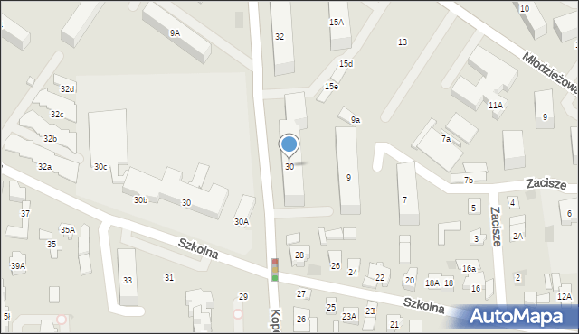 Płońsk, Kopernika Mikołaja, 30, mapa Płońsk