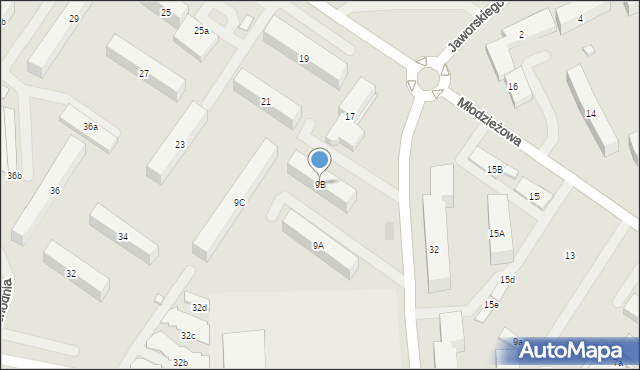 Płońsk, Kopernika Mikołaja, 9B, mapa Płońsk