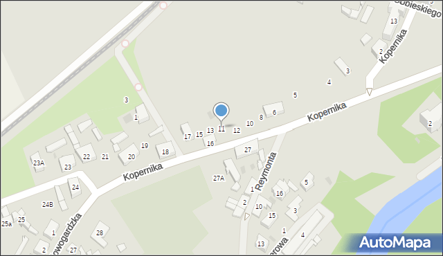 Płoty, Kopernika Mikołaja, 11, mapa Płoty
