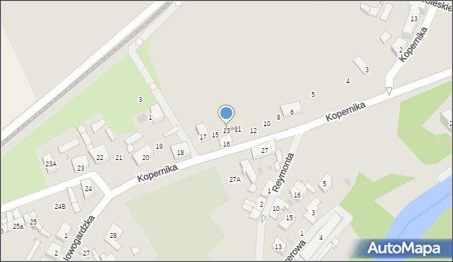 Płoty, Kopernika Mikołaja, 13, mapa Płoty