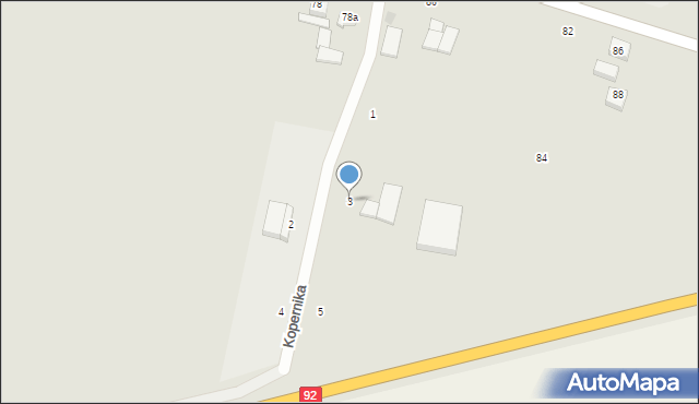 Pniewy, Kopernika Mikołaja, 3, mapa Pniewy