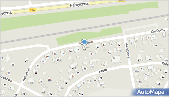 Pobiedziska, Kolejowa, 12, mapa Pobiedziska