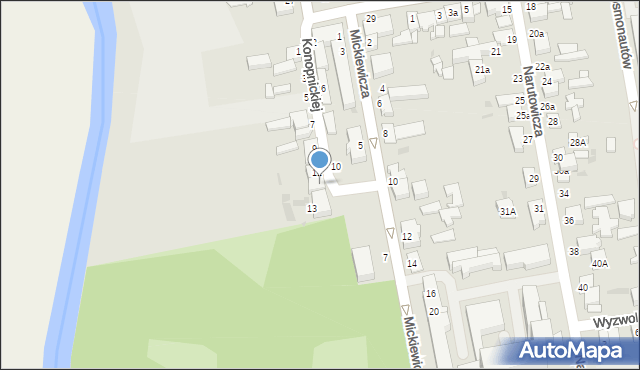 Poddębice, Konopnickiej Marii, 11a, mapa Poddębice