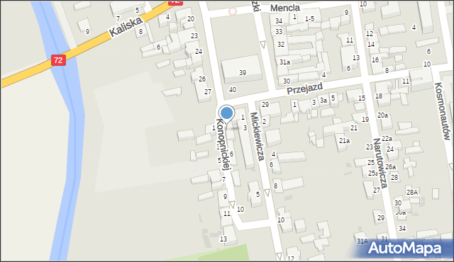 Poddębice, Konopnickiej Marii, 4, mapa Poddębice