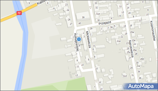 Poddębice, Konopnickiej Marii, 6, mapa Poddębice