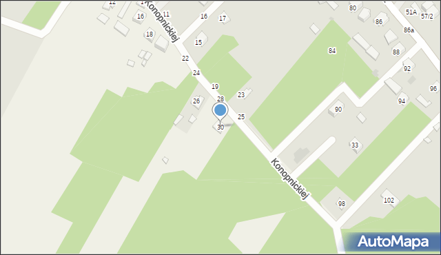 Podklasztor, Konopnickiej Marii, 30, mapa Podklasztor