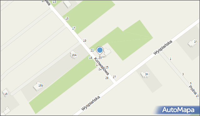 Podrudzie, Konwaliowa, 23, mapa Podrudzie