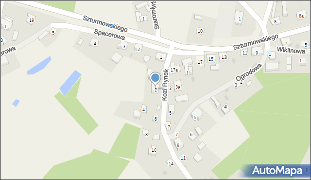Pogódki, Kozi Rynek, 2, mapa Pogódki