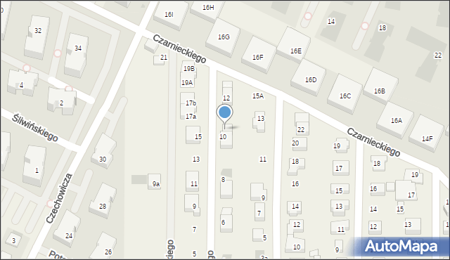 Pogórze, Koniecpolskiego Stanisława, 10A, mapa Pogórze