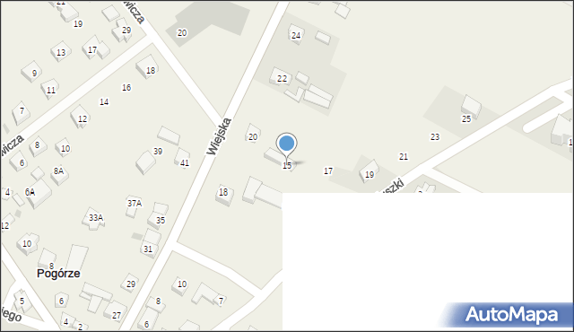 Pogórze, Kościuszki Tadeusza, gen., 15, mapa Pogórze